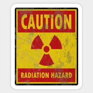 Caution Radiation Hazard Sticker